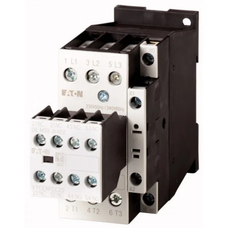 contactor 3p3n o2n c 75kw 400v ac3 eaton moeller 277108 dilm17 32230v50 60hz